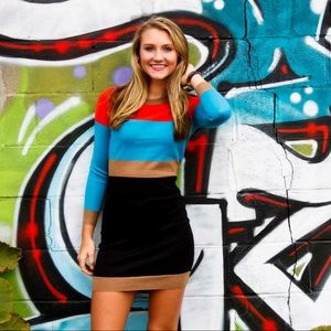 I ❤️ Ronson XS Colorblock Sweater Dress